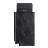 Pop-up Leather Metal Card Holder RFID Bifold Wallet