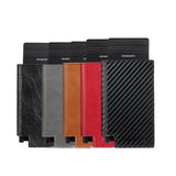 Pop-up Leather Metal Card Holder RFID Bifold Wallet