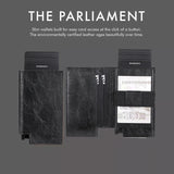 Pop-up Leather Metal Card Holder RFID Bifold Wallet