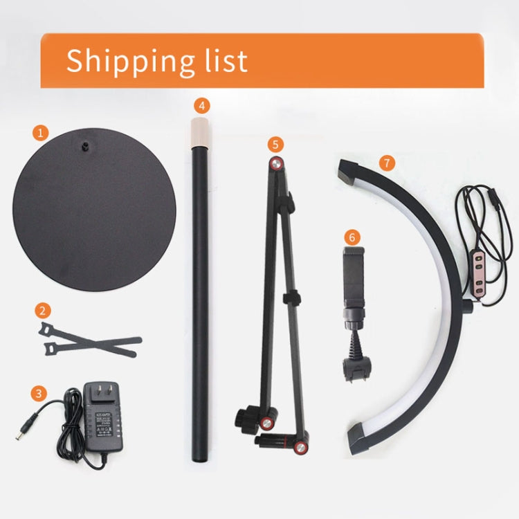 LED Half Moon Beauty Lamp Manicure Eyebrow Tattoos Eyelash Fill Light, UK Plug