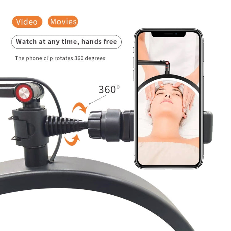 LED Half Moon Beauty Lamp Manicure Eyebrow Tattoos Eyelash Fill Light, UK Plug