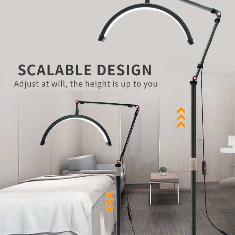 LED Half Moon Beauty Lamp Manicure Eyebrow Tattoos Eyelash Fill Light, UK Plug