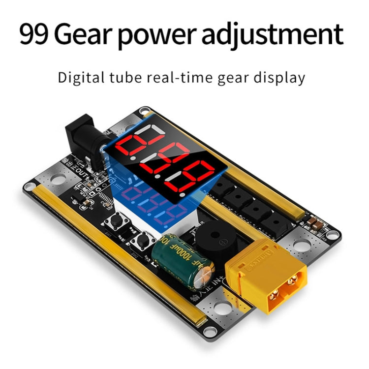 GX591 Full Functional Version 12V Handheld Portable 18650 Mobile Lithium Battery Point Welding Machine, Without Shell, With Acrylic Shell