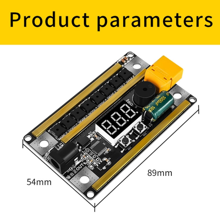 GX591 Full Functional Version 12V Handheld Portable 18650 Mobile Lithium Battery Point Welding Machine, Without Shell, With Acrylic Shell
