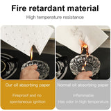 10pcs /Pack Disposable Oil Groove Suction Paper for Cooker Hoods, 7x90cm Regular, 10x90cm Regular, 7x90cm Thickened