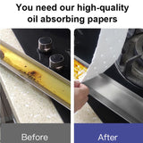 10pcs /Pack Disposable Oil Groove Suction Paper for Cooker Hoods, 7x90cm Regular, 10x90cm Regular, 7x90cm Thickened, 10x90cm Thickened