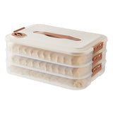 Dumpling Storage Box Food Grade Home Dumpling Frozen Fresh Case, 2 Layer With Cover, 3 Layer With Cover, 4 Layer With Cover