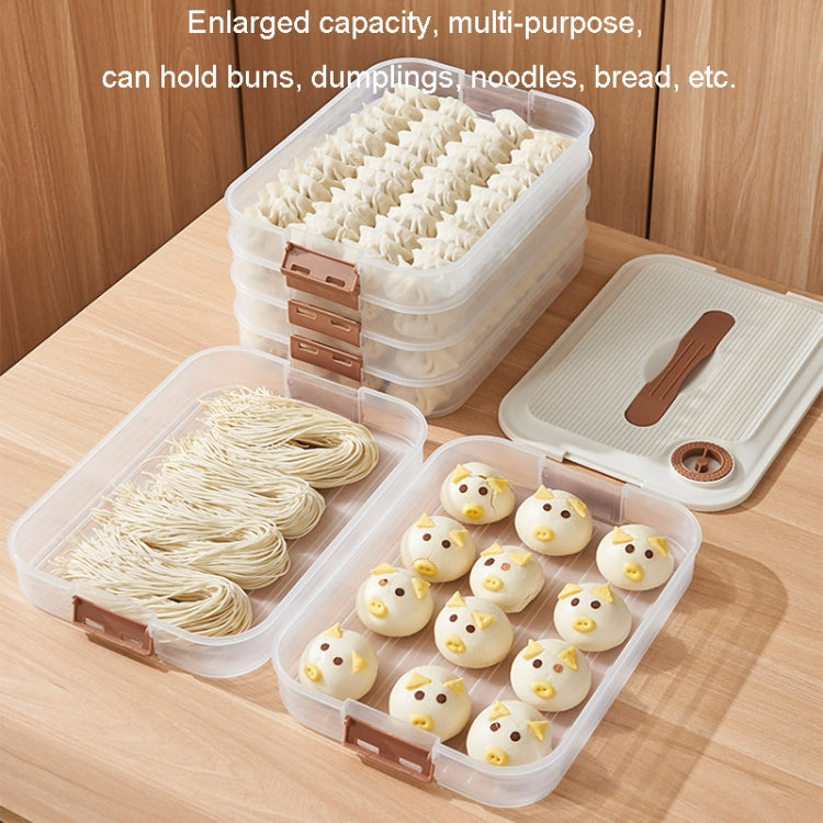 Dumpling Storage Box Food Grade Home Dumpling Frozen Fresh Case, 2 Layer With Cover, 3 Layer With Cover, 4 Layer With Cover