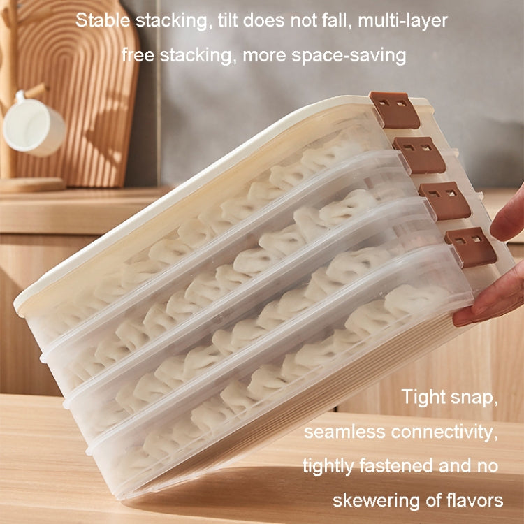Dumpling Storage Box Food Grade Home Dumpling Frozen Fresh Case, 2 Layer With Cover, 3 Layer With Cover, 4 Layer With Cover