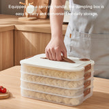 Dumpling Storage Box Food Grade Home Dumpling Frozen Fresh Case, 2 Layer With Cover, 3 Layer With Cover, 4 Layer With Cover