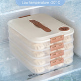 Dumpling Storage Box Food Grade Home Dumpling Frozen Fresh Case, 2 Layer With Cover, 3 Layer With Cover, 4 Layer With Cover