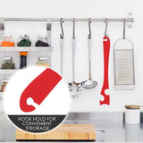 Kitchen Silicone Oven Rack Air Fryer Push Pull Tool with Longer Handle, Small 20 x 2.8cm, Large 28 x 3.8cm