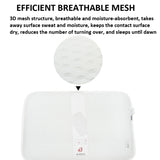 3D Slow Rebound Memory Pillow Core Double-Sided Mesh Pillow Sleep Cervical Traction Pillow, 60 x 38 x 10cm
