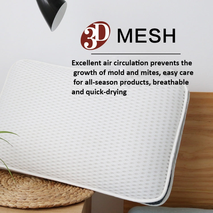 3D Slow Rebound Memory Pillow Core Double-Sided Mesh Pillow Sleep Cervical Traction Pillow, 60 x 38 x 10cm