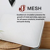 3D Slow Rebound Memory Pillow Core Double-Sided Mesh Pillow Sleep Cervical Traction Pillow, 60 x 38 x 10cm