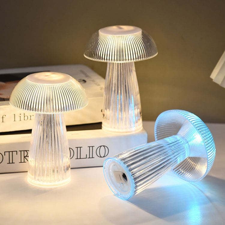 Mushroom Ambient Light Electronic Jellyfish Table Lamp Bedside Night Light, 9.4 x 13.7cm