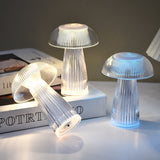 Mushroom Ambient Light Electronic Jellyfish Table Lamp Bedside Night Light, 9.4 x 13.7cm