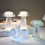 Mushroom Ambient Light Electronic Jellyfish Table Lamp Bedside Night Light, 9.4 x 13.7cm