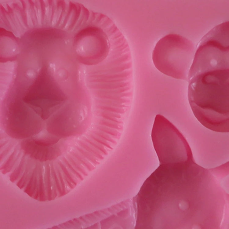 Cartoon Three-dimensional Animals Fondant Silicone Mold Cake Decorating Baking Tools, 1286, 0599