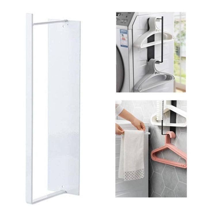 Wall Mounted Metal Clothes Hanger Storage Rack Multifunctional Shelf for Closet