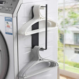 Wall Mounted Metal Clothes Hanger Storage Rack Multifunctional Shelf for Closet