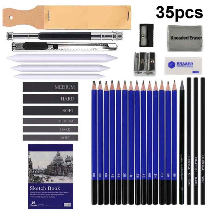 35-in-1 Painting Sketch Pencil Set Professional Drawing Tools, 35-in-1