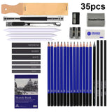 35-in-1 Painting Sketch Pencil Set Professional Drawing Tools, 35-in-1