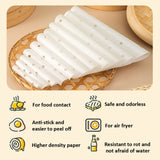 100pcs /Pack Steamer Paper Non-Stick Disposable Grease-Proof Paper Round Air Fryer Pad, 6 Inches (15.2cm), 7 Inches (17.78cm), 8 Inches (20.3cm), 9 Inches (22.86cm)