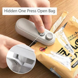 Small 2-in-1 Rechargeable Magnetic Snack Sealer Household Mini Sealing Machine, 2-in-1 White, 2-in-1 Green