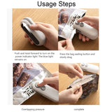 Small 2-in-1 Rechargeable Magnetic Snack Sealer Household Mini Sealing Machine, 2-in-1 White, 2-in-1 Green