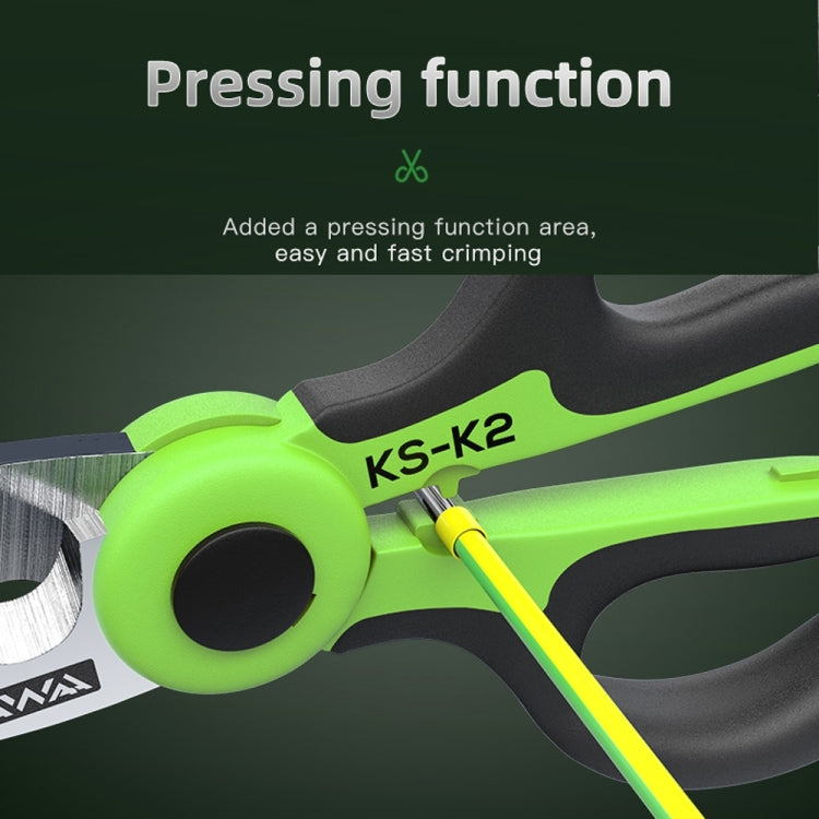 KomShine Stainless Steel Kevlar Serrated Fiber Optic Stripping Scissors, KS-K2