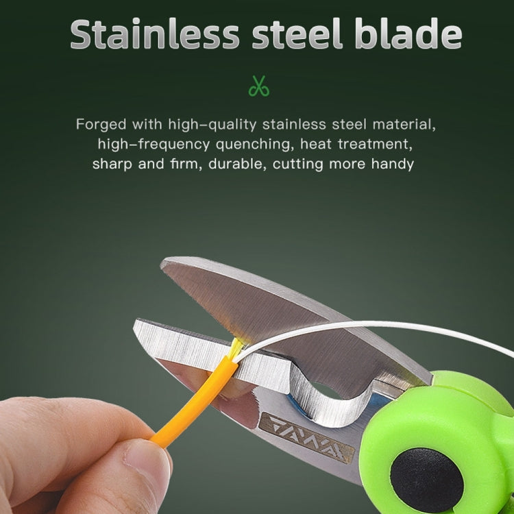 KomShine Stainless Steel Kevlar Serrated Fiber Optic Stripping Scissors, KS-K2