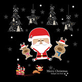 Christmas Window Decoration Poster Santa Claus Elk Snowflake Glass Wall Stickers, SD-01 45x60cm, SD-02 45x60cm, SD-03 30x90cm, SD-05 30x90cm, SD-12 30x90cm, SD-2203 30x45cm, SD-2204 30x45cm, SD-2205 30x45cm, SD-2206 45x60cm, SD-2208 30x45cm            ...
