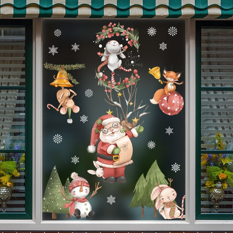 Christmas Window Decoration Poster Santa Claus Elk Snowflake Glass Wall Stickers, SD-01 45x60cm, SD-02 45x60cm, SD-03 30x90cm, SD-05 30x90cm, SD-12 30x90cm, SD-2203 30x45cm, SD-2204 30x45cm, SD-2205 30x45cm, SD-2206 45x60cm, SD-2208 30x45cm            ...