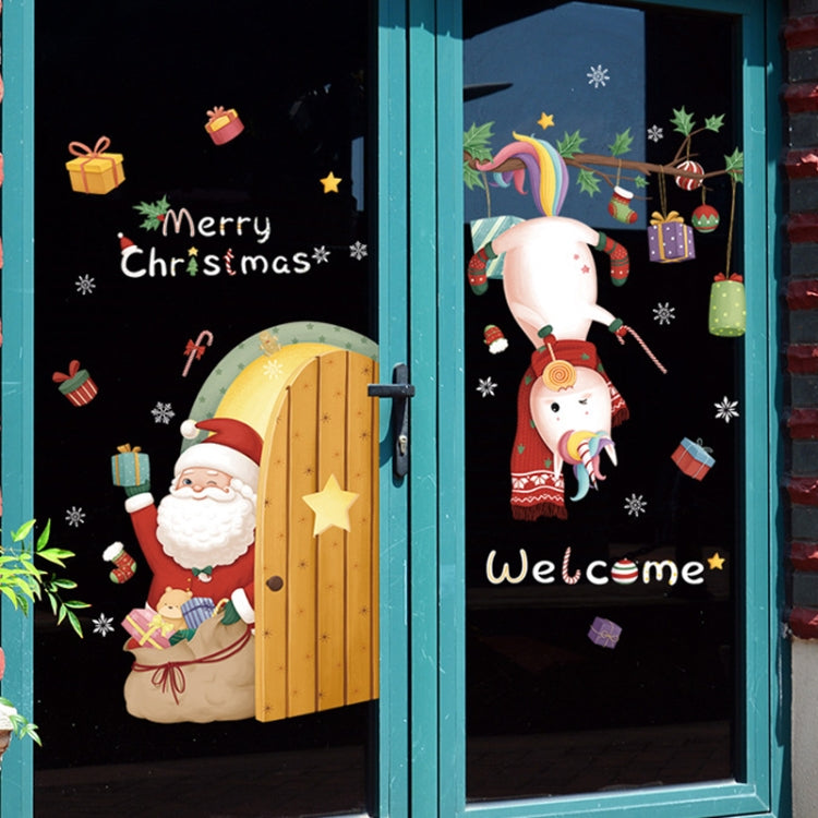 Christmas Window Decoration Poster Santa Claus Elk Snowflake Glass Wall Stickers, SD-01 45x60cm, SD-02 45x60cm, SD-03 30x90cm, SD-05 30x90cm, SD-12 30x90cm, SD-2203 30x45cm, SD-2204 30x45cm, SD-2205 30x45cm, SD-2206 45x60cm, SD-2208 30x45cm            ...