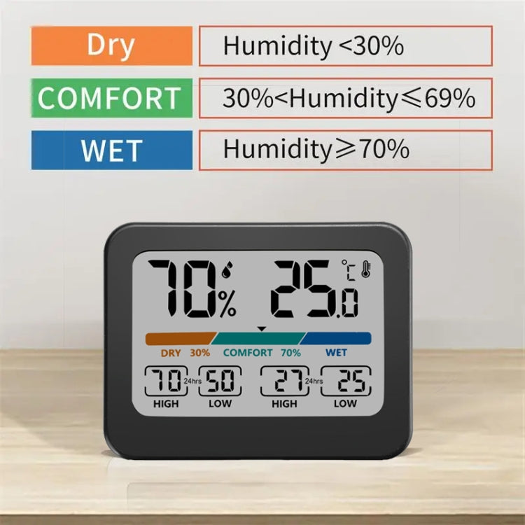 Indoor Temperature And Humidity Monitor LCD Digital Thermometer Hygrometer Weather Station, 324