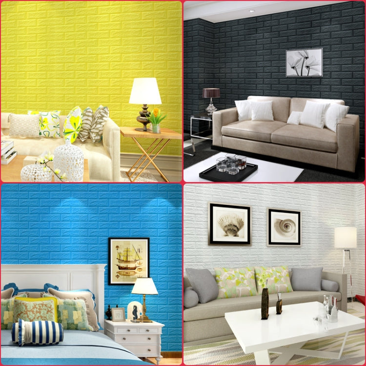 35x38.5cm 3D Self-Stick Wallpaper Soft Wrapping Waterproof Wall Sticker, 3mm Thickness, 5mm Thickness