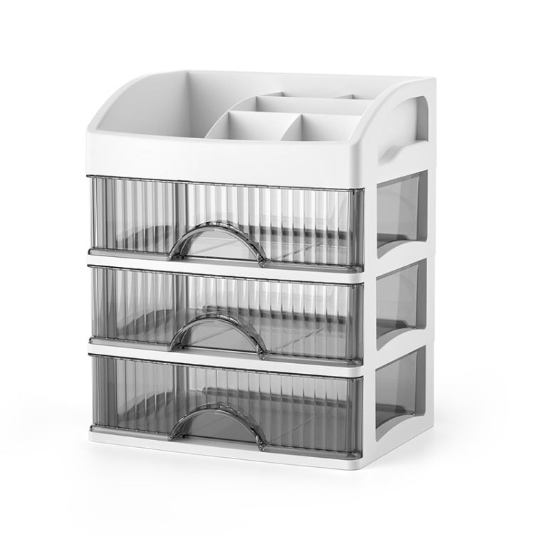 Desktop Drawer Organizer Multi-Layer Cosmetic Jewelry Box Stationery Multi-Functional Organizer, 5 Layer White Drawer (White), 5 Layer Black Drawer (White), 5 Layer Black Drawer (Pink), 4 Layer White Drawer (White), 4 Layer Black Drawer (White)        ...