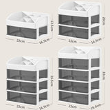 Desktop Drawer Organizer Multi-Layer Cosmetic Jewelry Box Stationery Multi-Functional Organizer, 5 Layer White Drawer (White), 5 Layer Black Drawer (White), 5 Layer Black Drawer (Pink), 4 Layer White Drawer (White), 4 Layer Black Drawer (White)        ...