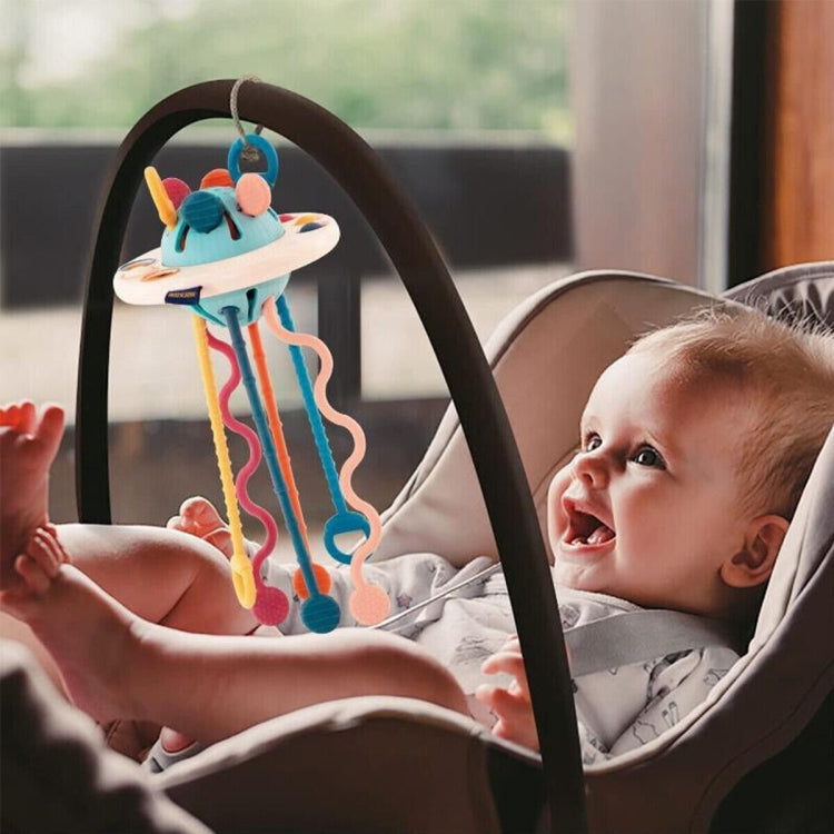 Baby Puzzle Fun Finger Pumping Toys Enlightenment Early Teaching Toys, Octopus (Blue), Octopus (Red), Cartoon Crab (Orange), Cartoon Crab (Green), Rocket (Blue), Rocket (Red), Flying Sword (Red), Flying Sword (White), Crab, Space Ship, Mobile Phone Rab...