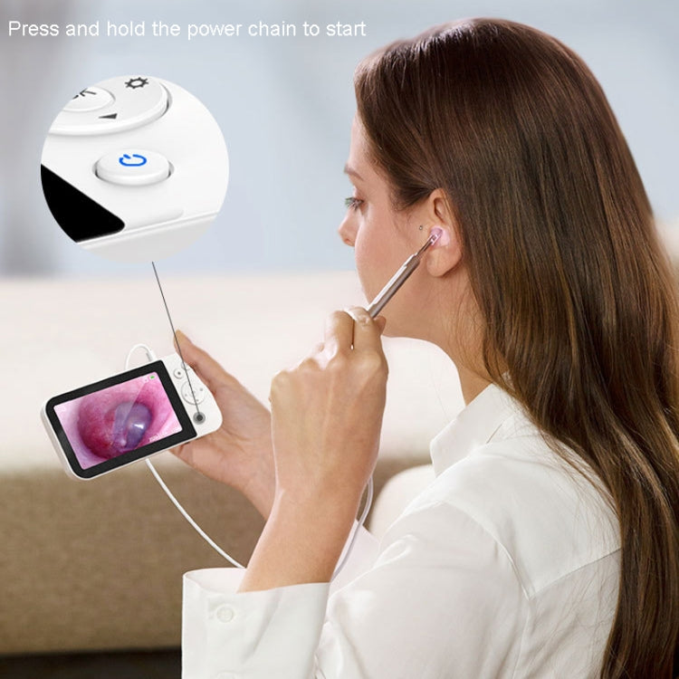 Teslong MS500 5 Inch HD Screen Illuminated Ear Pickers 3.9mm Diameter Visual Ear Care Tool, MS500