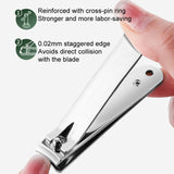 4pcs /Set Stainless Steel Nail Knife Set Household Portable Rotating Bag Nail Cutting Tool, Light Pink, Dark Green