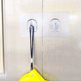 30pcs /Pack Double Hook for Paper Towels Plastic Traceless Sticky Hook