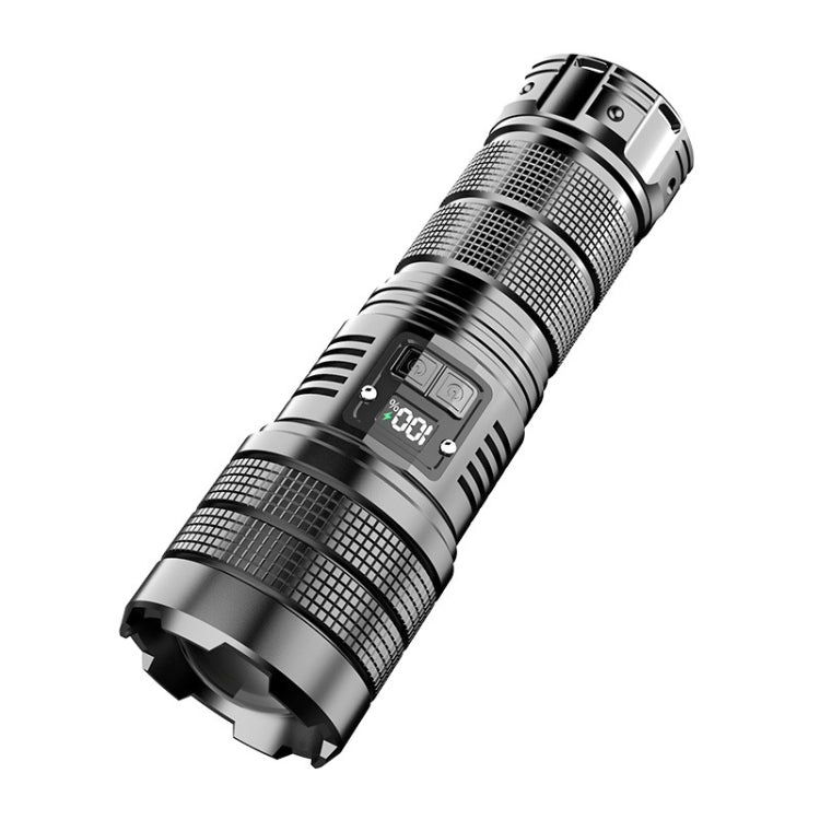 X9 Outdoor White Laser Digital Display Zoom Flashlight Long Range Lighting Flashlight, X9