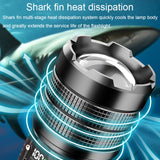 X9 Outdoor White Laser Digital Display Zoom Flashlight Long Range Lighting Flashlight, X9