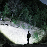 X9 Outdoor White Laser Digital Display Zoom Flashlight Long Range Lighting Flashlight, X9