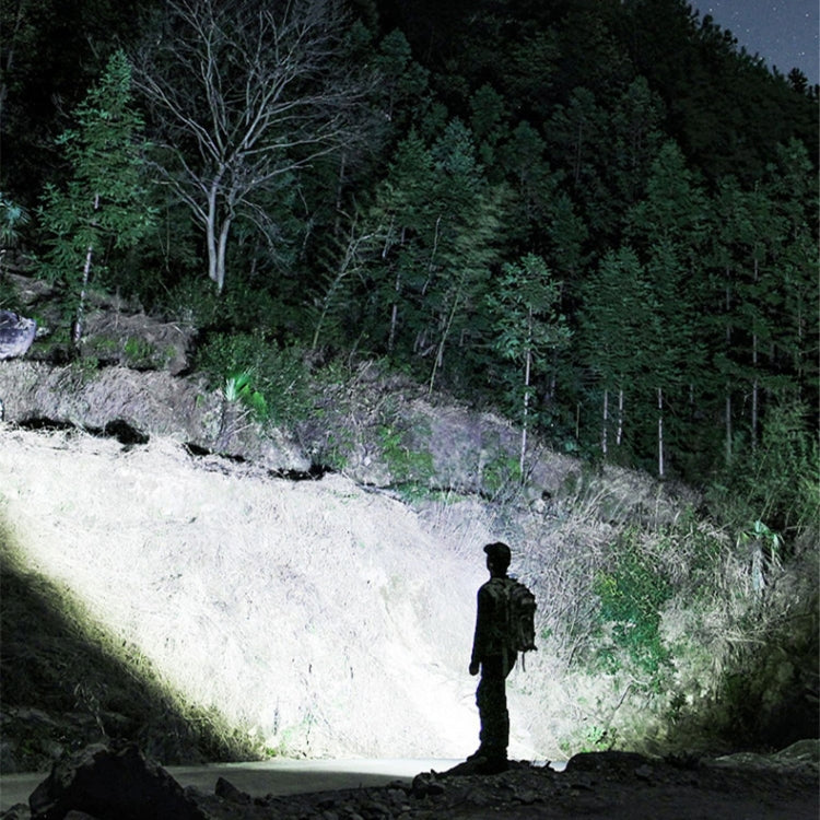 X9 Outdoor White Laser Digital Display Zoom Flashlight Long Range Lighting Flashlight, X9