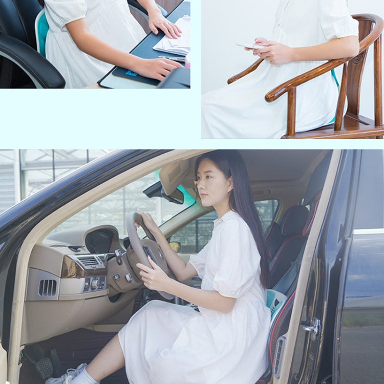 Lumbar Protector Cushion Children Office Sedentary Seat Posture Correction Chair, Emerald