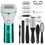 10pcs/set Household Electric Dead Skin Peeling Foot Grinder, Blue, Pink, Gold, Black