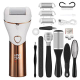 10pcs/set Household Electric Dead Skin Peeling Foot Grinder, Blue, Pink, Gold, Black